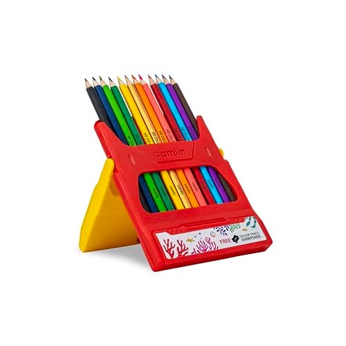 Camlin Triangular Colour Pencils - 12 Shades (Multicolor) - Image 4