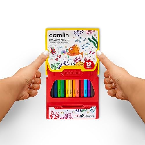 Camlin Triangular Colour Pencils - 12 Shades (Multicolor) - Image 2
