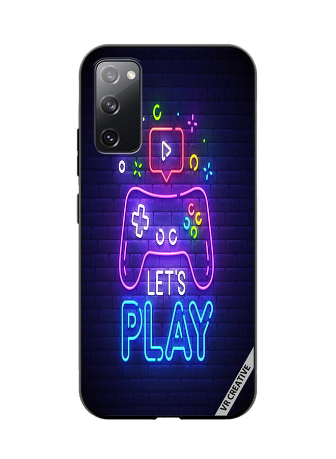 VR CREATIVE Protective Case Cover For Samsung Galaxy S20 FE 5G Lets Play Design Multicolour - Image 1
