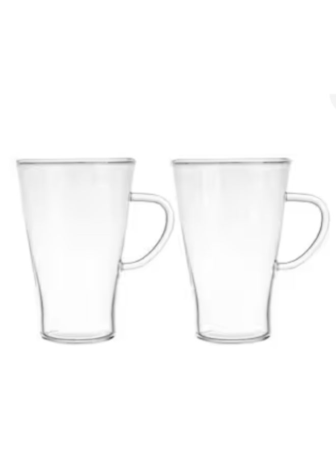 glass cup set of 2