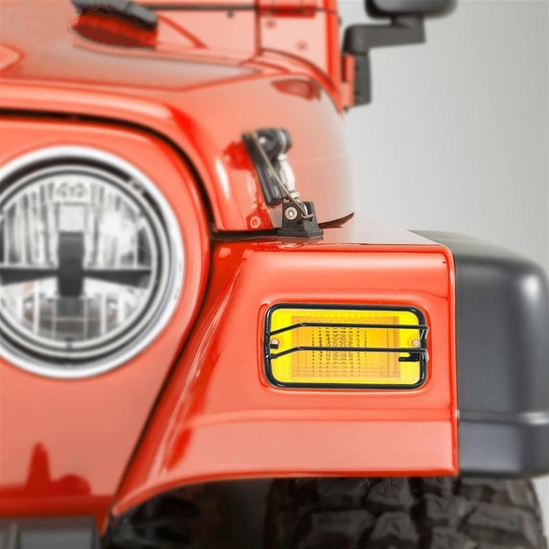 Yurefax Metal Turn Signal Light Covers for Jeep Wrangler TJ - Image 2