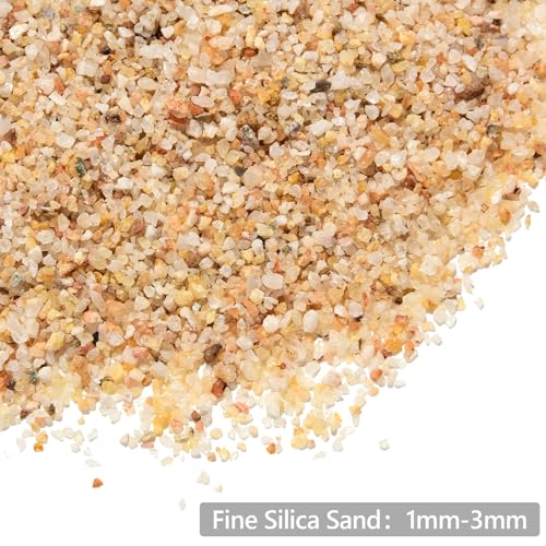 Boniosz 1-3mm Fine Silica Sand, Boniosz 2.4lb Horticultural Sand Potting Sand Soil for Plants, Aquariums, Fire Pits, Terrariums, Bonsai Succulent Cactus & Garden Sand Grit - Gardening Landscape Rocks - Image 2