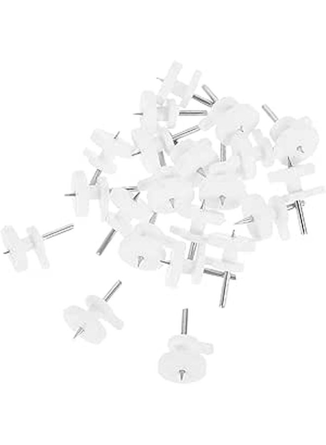 Invisible Wall Hangers 20pcs Plastic Picture Frame Hooks Non Trace Nails For Home Office - Image 1