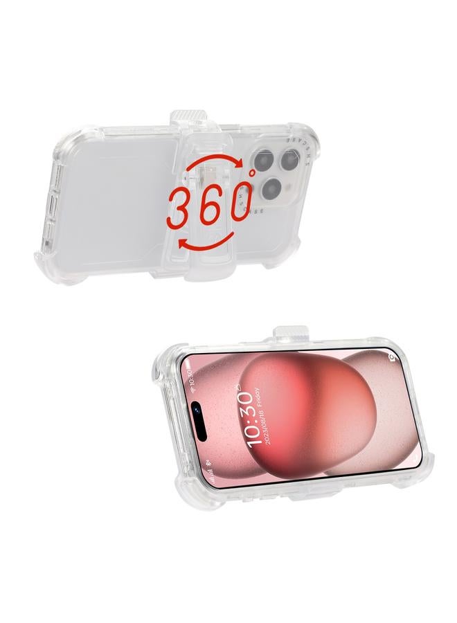 Zaboon Case For iPhone 12 Pro Frosted PC+TPU Phone Case with Back Clip - Image 4