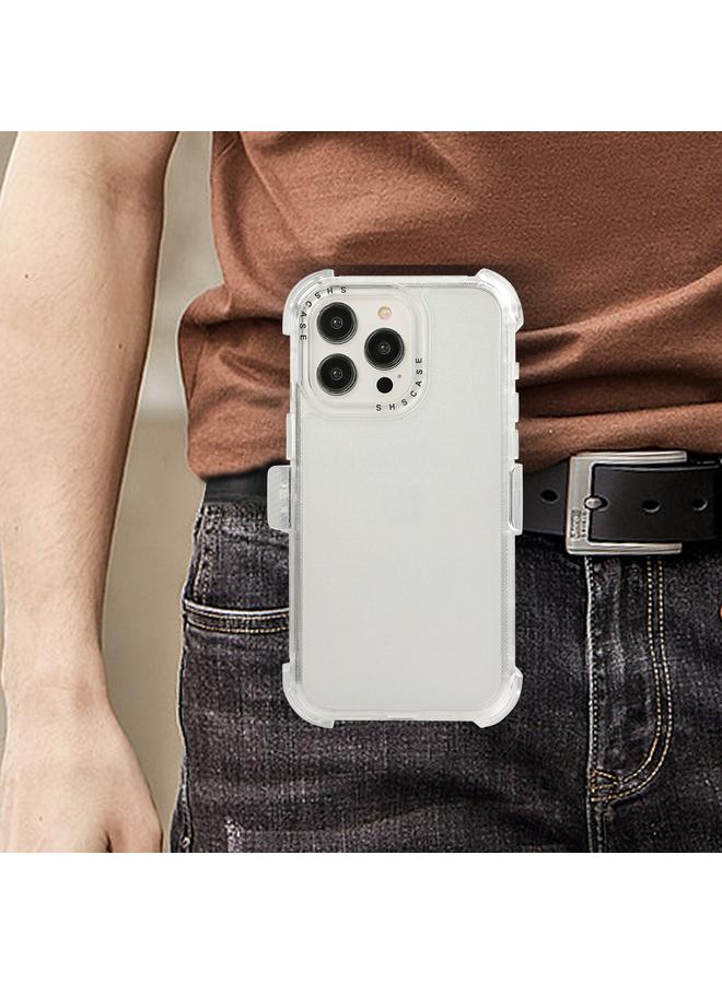 Zaboon Case For iPhone 12 Pro Frosted PC+TPU Phone Case with Back Clip - Image 2