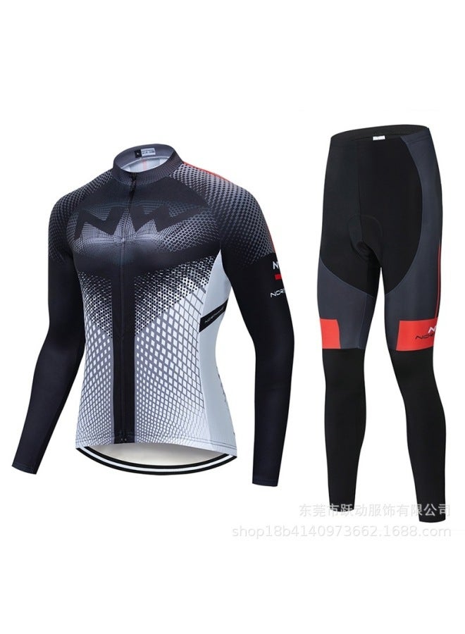 New Cross-mirror Long Nw Sleeve Bicycle Road Mountain Bike Cycling Sports Clothing Equipment