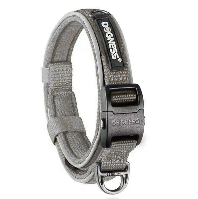 Dogness® Reflective Series Collar For Dogs - Grey - Image 1