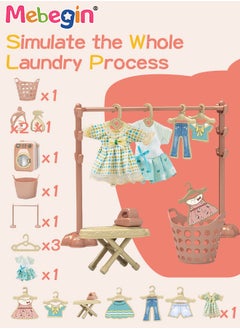 Pretend Play Household Toys Playset with Realistic Washing Machine, 6 Doll Dresses and 30cm Height Barbie Doll, Barbie Laundry Set with Rich Accessaries, Barbie Dress-up Toys, Ideal Gift for Kids - pzsku/Z1DCA01E43ADD55EE8340Z/45/_/1733205000/05759c8d-842d-4138-82f6-d77bd51e4dbf