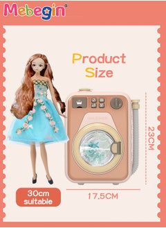 Pretend Play Household Toys Playset with Realistic Washing Machine, 6 Doll Dresses and 30cm Height Barbie Doll, Barbie Laundry Set with Rich Accessaries, Barbie Dress-up Toys, Ideal Gift for Kids - pzsku/Z1DCA01E43ADD55EE8340Z/45/_/1733205001/83222f5a-9c8f-4b0e-8494-263c7d2621b7