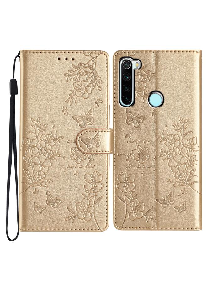 S-TOP Case For Redmi Note 8T Butterflies and Flowers Leather Phone Case - Image 1