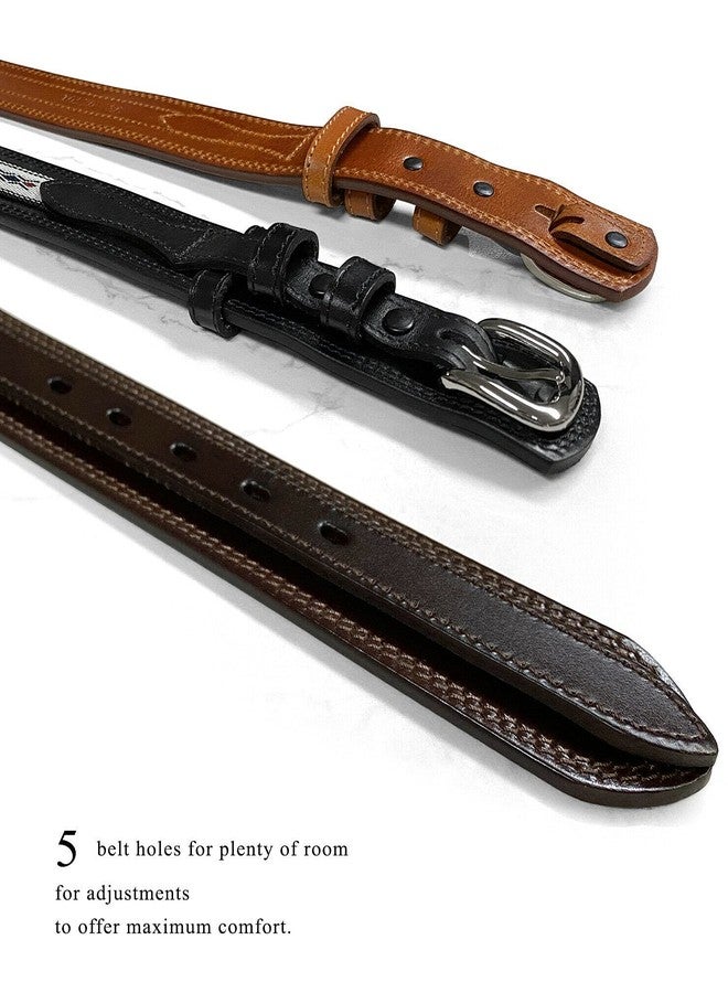 بيلتس.كوم 10570 حزام رينجر من الجلد الطبيعي الكامل الحبيبات بنمط ماسي منسوج على الطراز الجنوبي الغربي (لون بني فاتح، مقاس 36) - Image 5