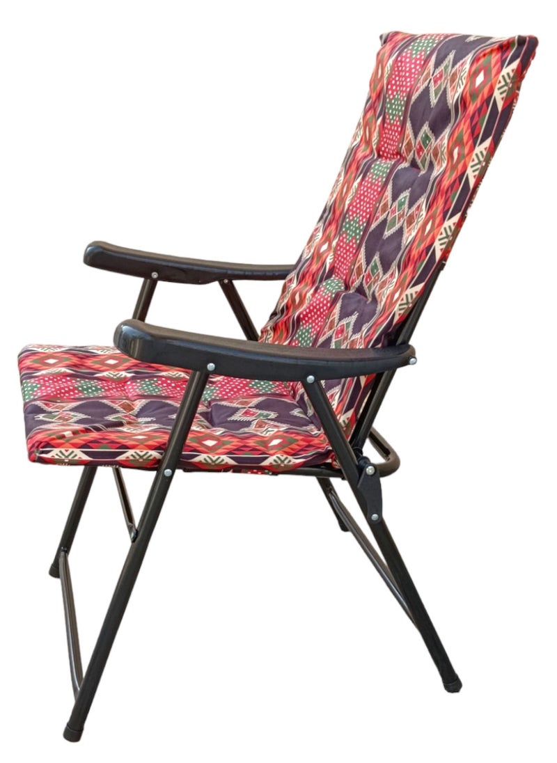GO2CAMPS Folding Camping Chair with Cusion Premium Quality | Beach Chair | Garden Chair | Fishing Chair | Travel Chair | Picnic Chair  - Image 3