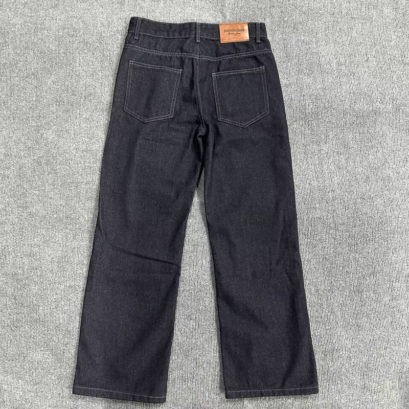 Unisex Classic Denim Jeans Loose Fit Daily Outdoor Wear - Image 4