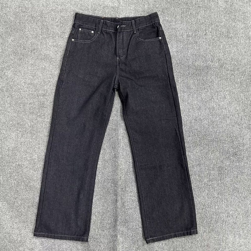 Unisex Classic Denim Jeans Loose Fit Daily Outdoor Wear - Image 1