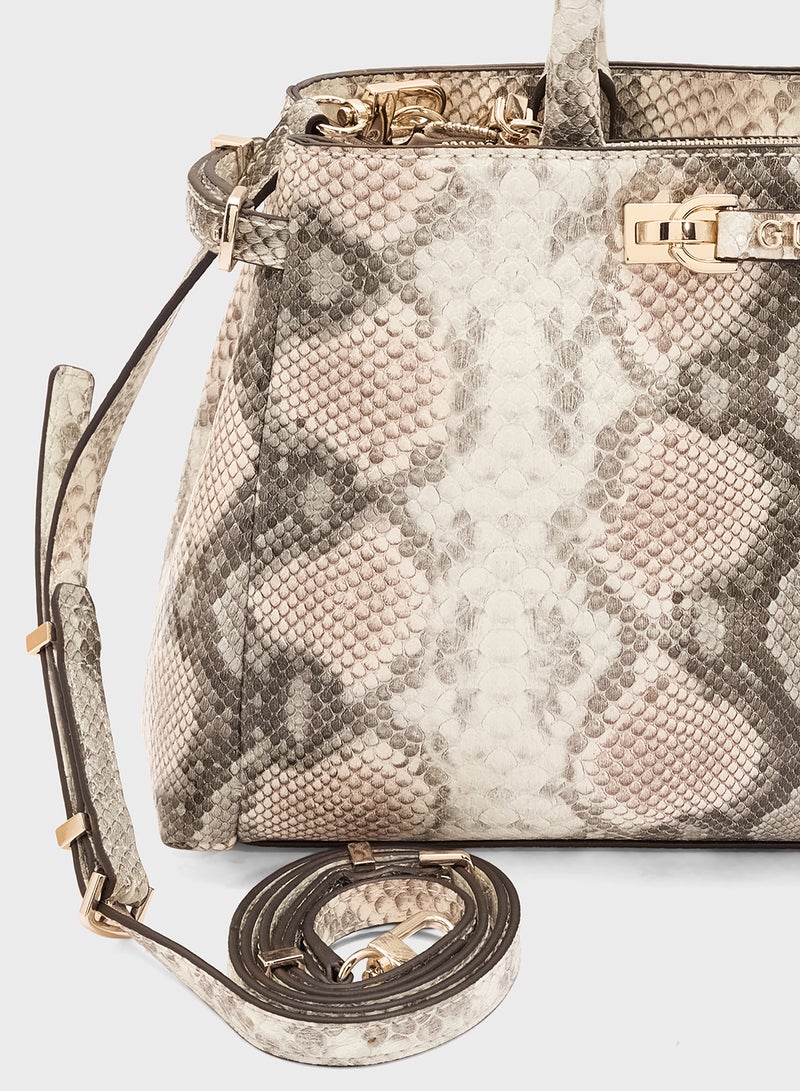 GUESS LEFIA LUXURY SATCHEL  - Image 4