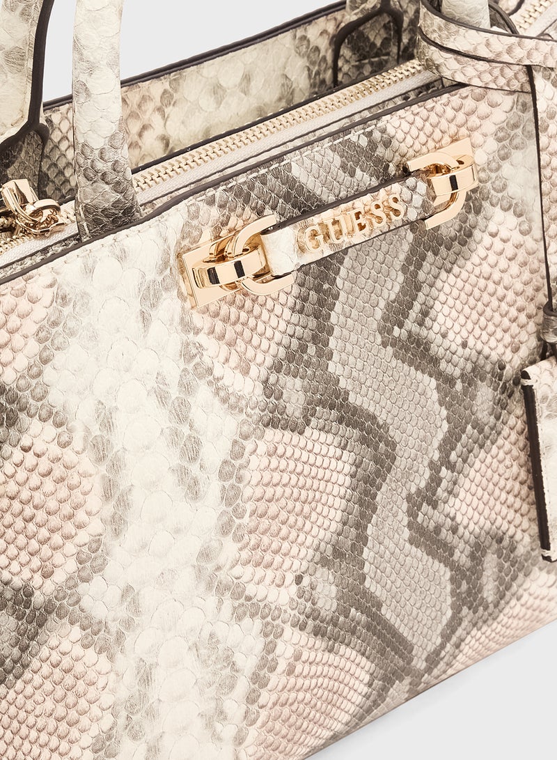 GUESS LEFIA LUXURY SATCHEL  - Image 5