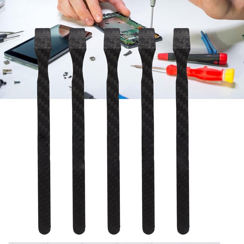 GOWENIC Carbon Fiber Repair Tool, 5 Pack Ultra Thin Non Slip Electronic Pry Bar with Long Handle for Smartphone Tablet Repair Disassembly Opening Prying - Image 3