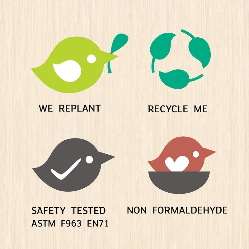 Tender Leaf Toys - The Leaf Family - 4 Pcs Wooden Family Mini Dolls Playset for Children, Kids Miniature Pretend Play Dollhouse Figures, Includes Parents, Sibling - Age 3+ - Image 5