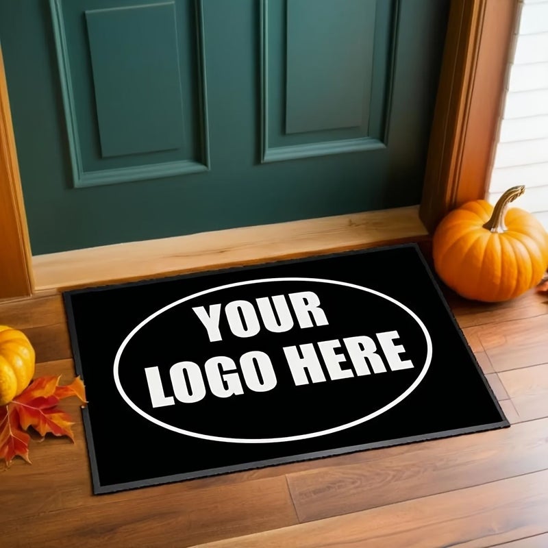 Personalized Photo Doormat 80x120cm Polyester Machine Washable Entrance Mat - Image 1