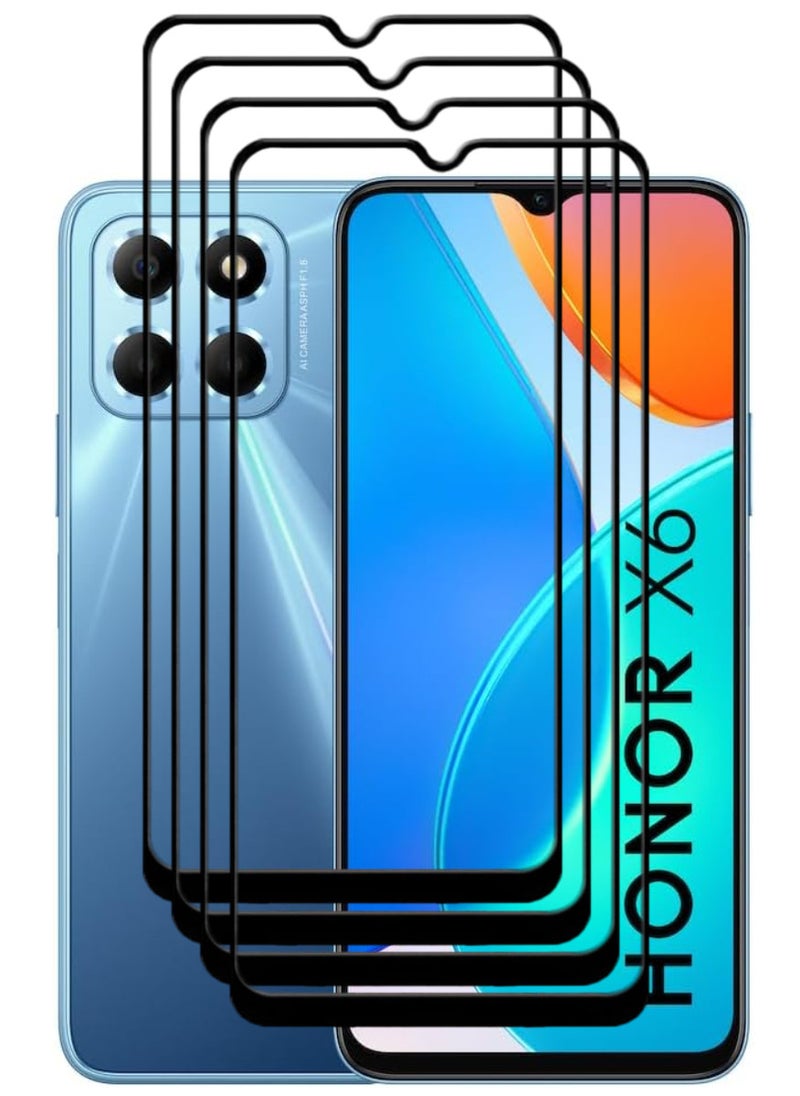 ACLIX 4 Pieces Antistatic ESD Dustproof Premium Quality High Definition Tempered Glass Screen Protector Designed For Honor X6 - Image 1
