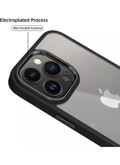 Dexmon iPhone 14 Pro Case Metal Button and Camera Framed Edges Silicone Back Hard Titanium Case  - Image 4