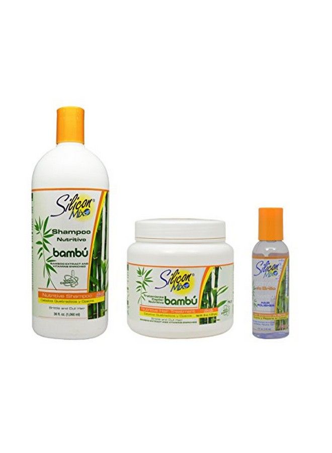 Silicon Mix Bambu Shampoo & Treatment 36Oz & Polisher 4Oz"Set" - Image 2