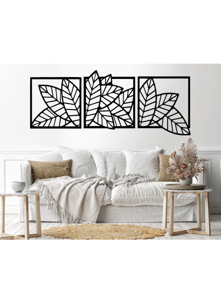 Leaves shape 4 panels Sticker wall decal 60x180 Black - pzsku/Z1DCA870B936637F48970Z/45/_/1694012400/5ce11696-fb62-44c9-a9e3-581ff8b80dfb