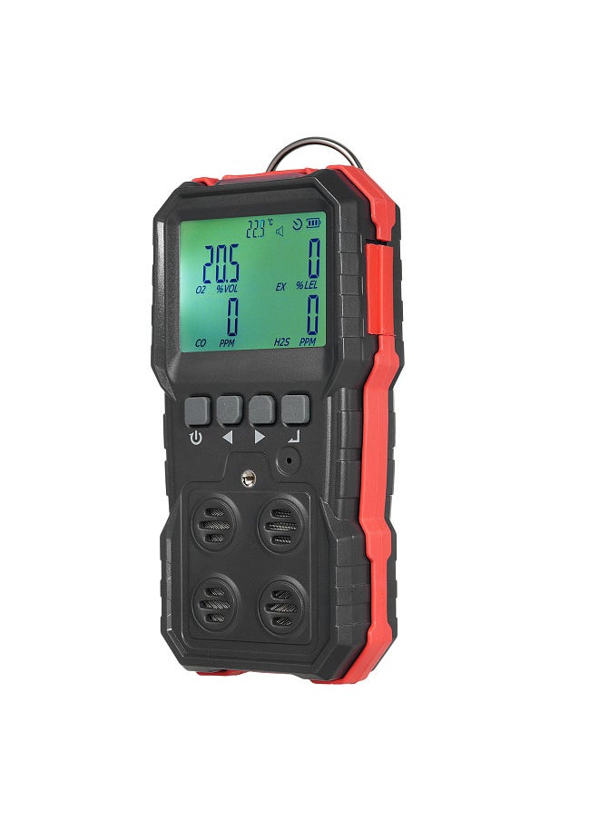 Lepmerk WT8812 4-In-1 Compound Gas Measurement Monitor LEL/O2/H2S/CO Gas Monitor LCD Display Sound Light Vibration Alarm Data Record With 4 Forms Alarm  - Image 3