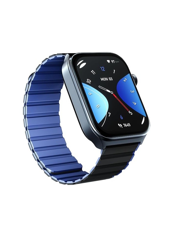 Generic - YFT2095EU KS2 Smart Watch – 2.01" Full Touchscreen Fitness Tracker with Bluetooth Call, Heart Rate & Sleep Monitor, Sports Modes, Waterproof Activity Tracker for Android & iPhone – Black & Blue - Image 1