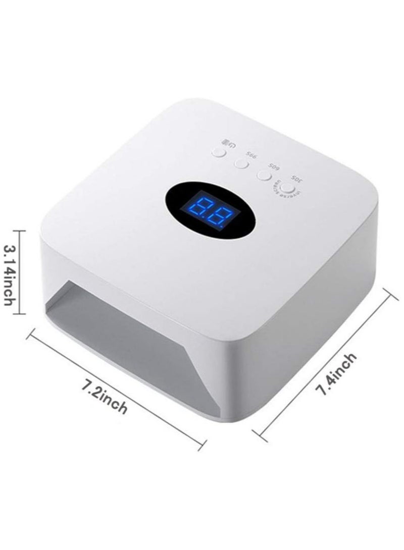 Nail Lamp Mini Gel Nail Light Fast Nail Dryer For Gel Polish Curing 180°Opening Design USB Nail Dryer Portable 16W Quick Drying Sun UV LED Lamp For Single Finger Nail Art Tools Accessories  - Image 2