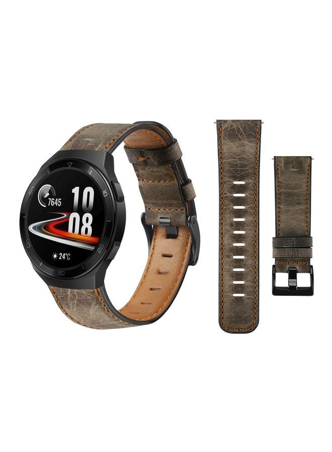 NIBEMINENT Replacement Band For Huawei Watch GT 2e - 46mm Light Brown - Image 2