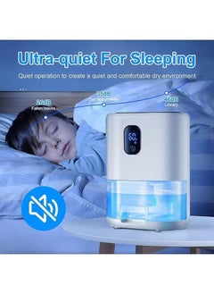 RedMapleTEK Dehumidifiers for Home, 1000ml, Super Quiet, Auto Shut-Off, Small Dehumidifier with 7 Colour LED, Portable Low Energy Dehumidifiers for Drying Clothes,Dehumidifier for Bedroom, Kitchen, Bathroom  - Image 3