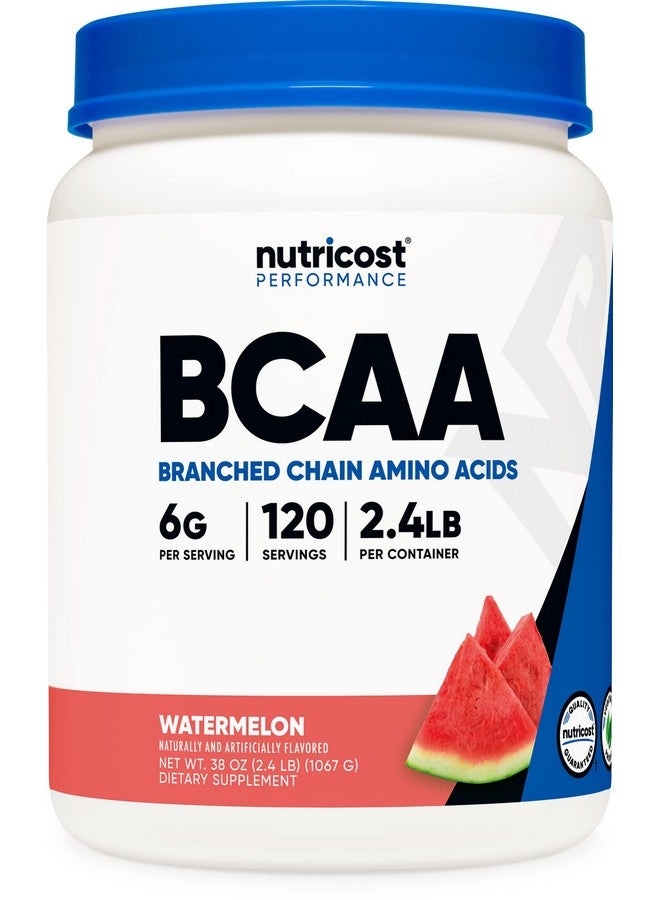مسحوق Nutricost BCAA 2:1:1 (بطيخ، 120 وجبة) - خالٍ من الجلوتين، غير معدّل وراثيًا، نباتي - Image 1