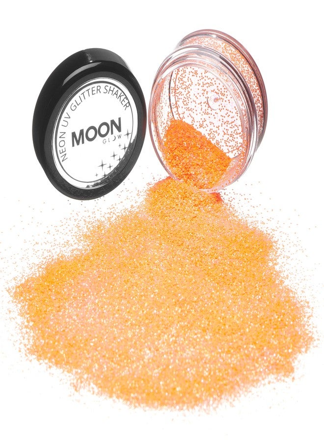 Moon Glow - Blacklight Neon UV Glitter Shaker 5g / 0.18oz Orange - Glows Brightly Under Blacklights/UV Lighting! - Image 4