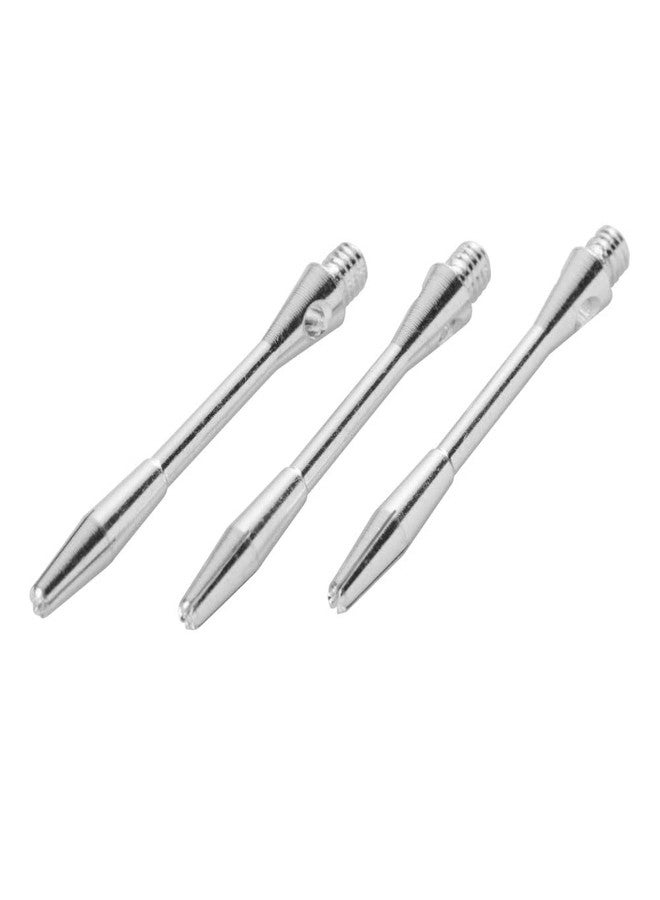 Accudart 48mm Aluminum Dart Shafts with O‑Rings – Durable Anodized Silver Alloy Shafts for Steel or Soft Tip Darts – Set of 3 Replacement Dart Shafts - Image 1