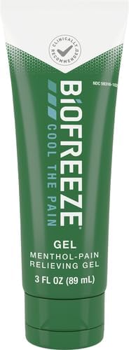 Biofreeze Pain Relief Gel Pain Reliver Knee  Lower Back Pain Relief Sore Muscle Relief Neck Pain Relief Pharmacist Recommended FSA Eligible 3 FL OZ Menthol Gel Pack of 2 - Image 2
