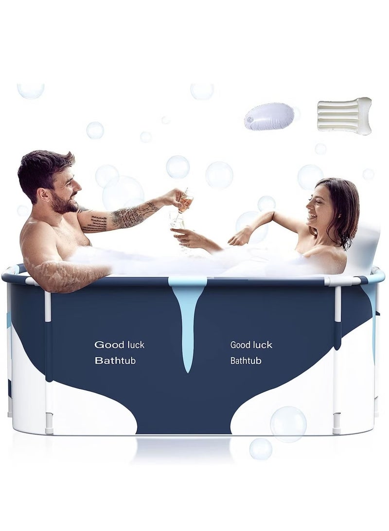 MIXDE Waterproof Large Portable Foldable Layer Bathtub and Family SPA Soaking Tub Barrel, Household Shower with Organizer Bag - Image 1