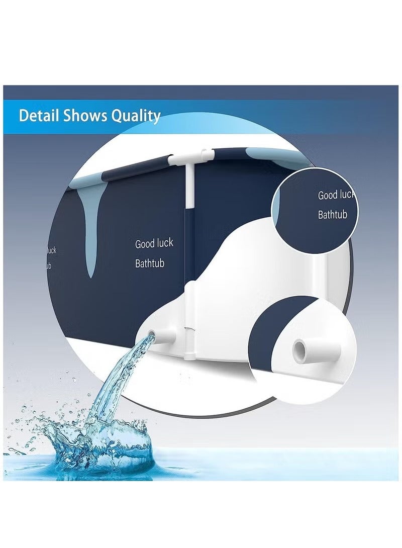 MIXDE Waterproof Large Portable Foldable Layer Bathtub and Family SPA Soaking Tub Barrel, Household Shower with Organizer Bag - Image 4