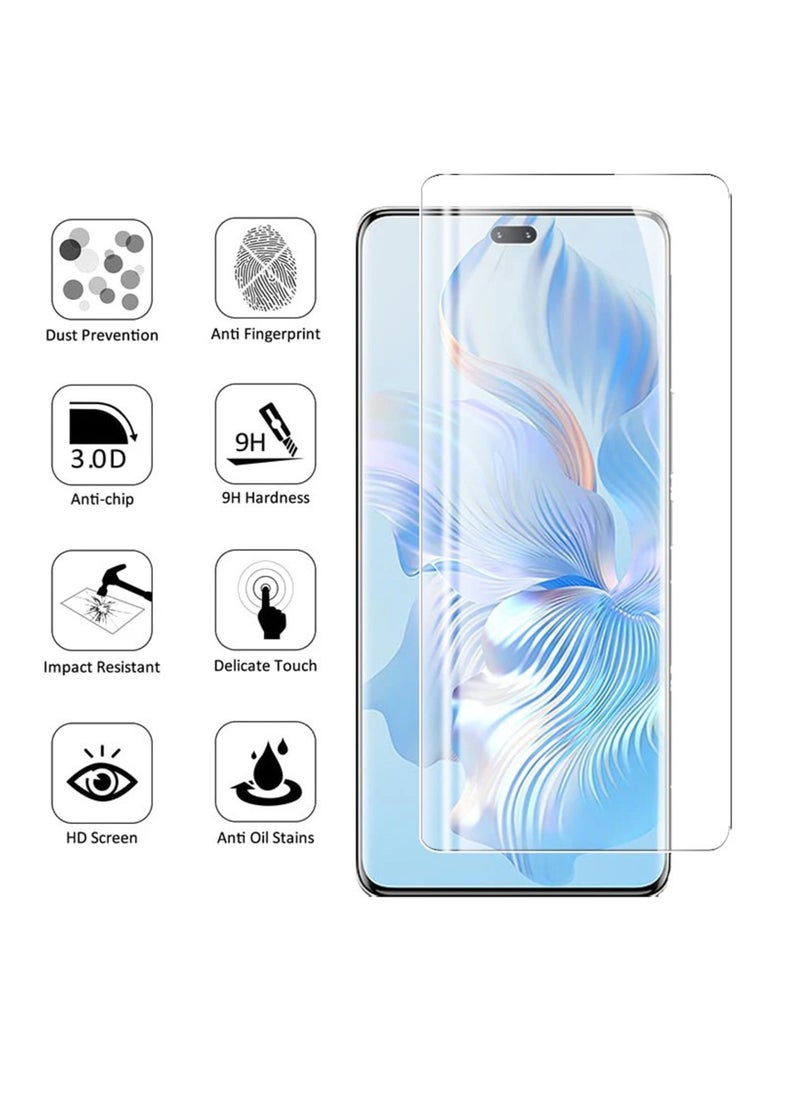 Generic - Honor X9B Screen Protector – UV Liquid Glue Full Screen Edge to Edge Tempered Glass Screen Protector, High Transparency, Delicate Touch, Anti-Explosion, Smooth Arc Edges. - Image 1