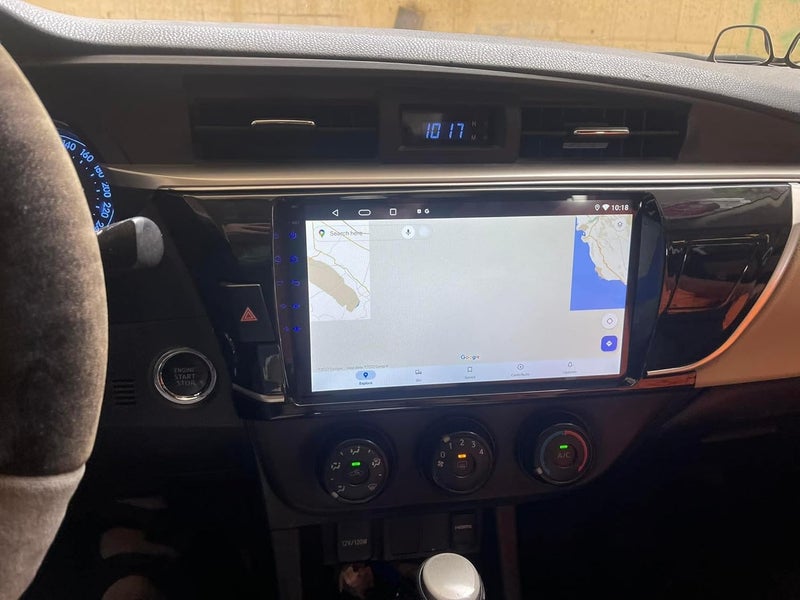 4K إم آر سي شاشة سيارة أندرويد لطراز تويوتا كورولا للأعوام 2014–2016، مزودة بتقنية Apple CarPlay وAndroid Auto، كاميرا عكس، وشاشة عرض من نوع IPS. - Image 3