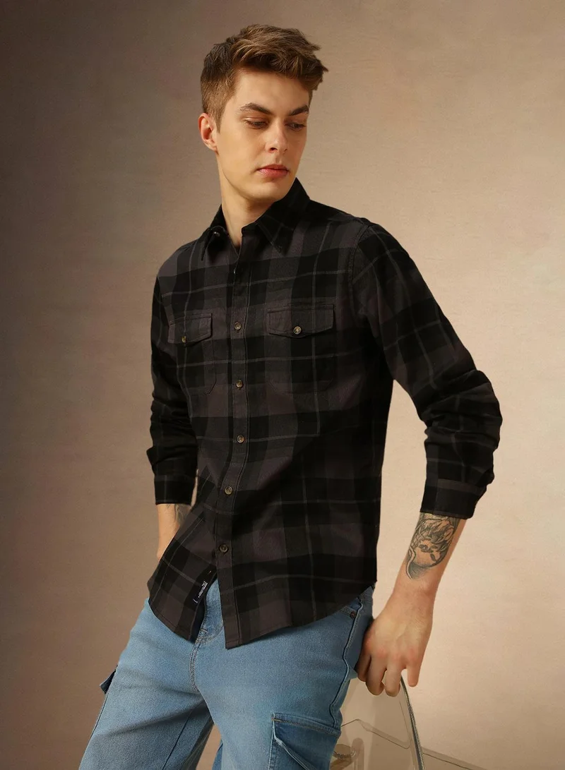 Dennis Lingo Grey Shirt For Men For Men