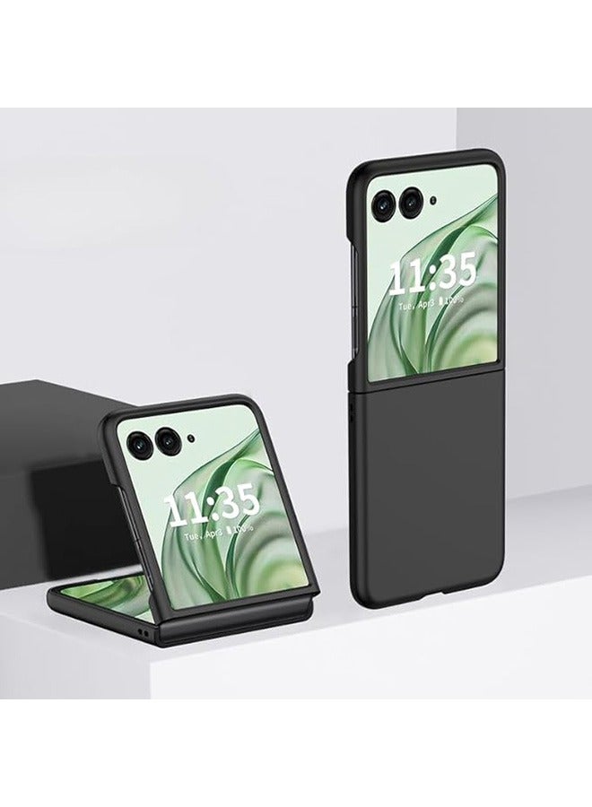 Case Compatible with Motorola Razr 50 Ultra, Slim Hard PC Back Cover Shockproof Bumper Skin Friendly Matte Protective, Anti-Fall Drop Protection, Cover for Moto Razr 50 Ultra (Black) - Image 1