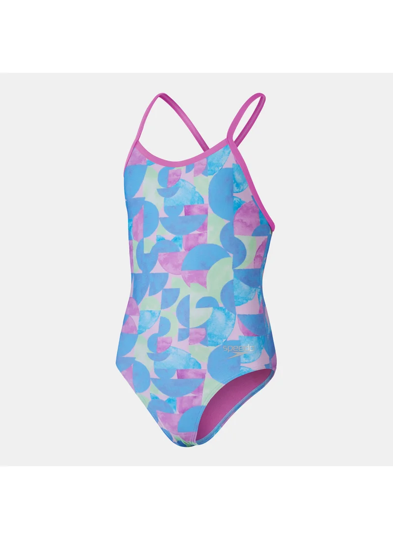 speedo Kids' Digital Print One-Piece Swimsuit