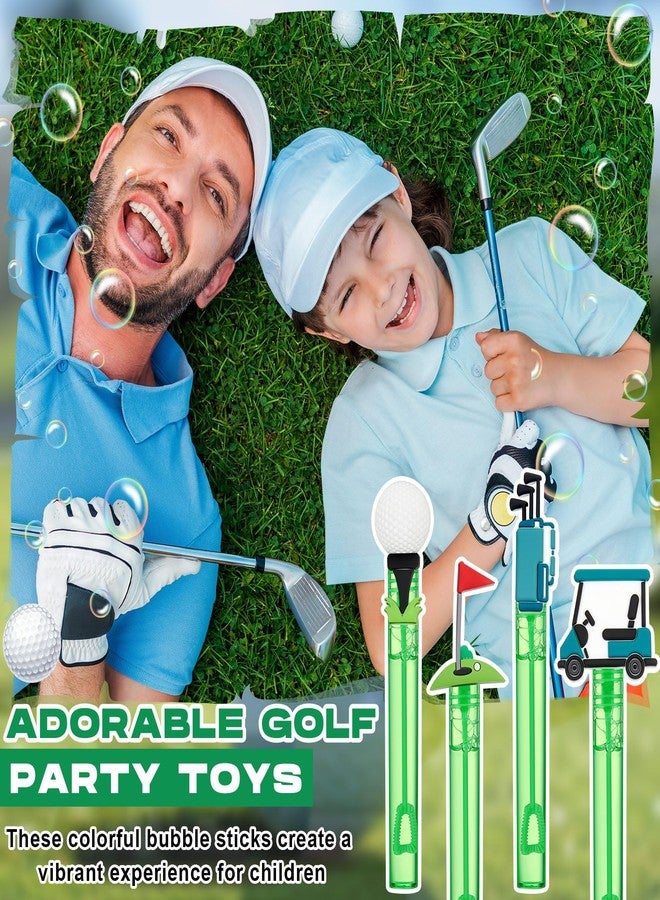 Rotatingpals 24 Pcs Golf Bubble Wands Bulk Sports Birthday Party Decorations Mini Bubble Wands Mini Cart, Clubs, Ball, Red Flag for Golf Themed Party Favors Supplies Team Gift Bag Stuffers - Image 5