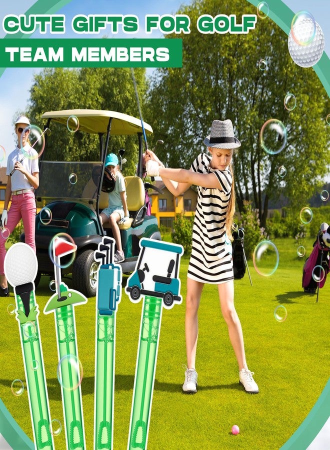 Rotatingpals 24 Pcs Golf Bubble Wands Bulk Sports Birthday Party Decorations Mini Bubble Wands Mini Cart, Clubs, Ball, Red Flag for Golf Themed Party Favors Supplies Team Gift Bag Stuffers - Image 4