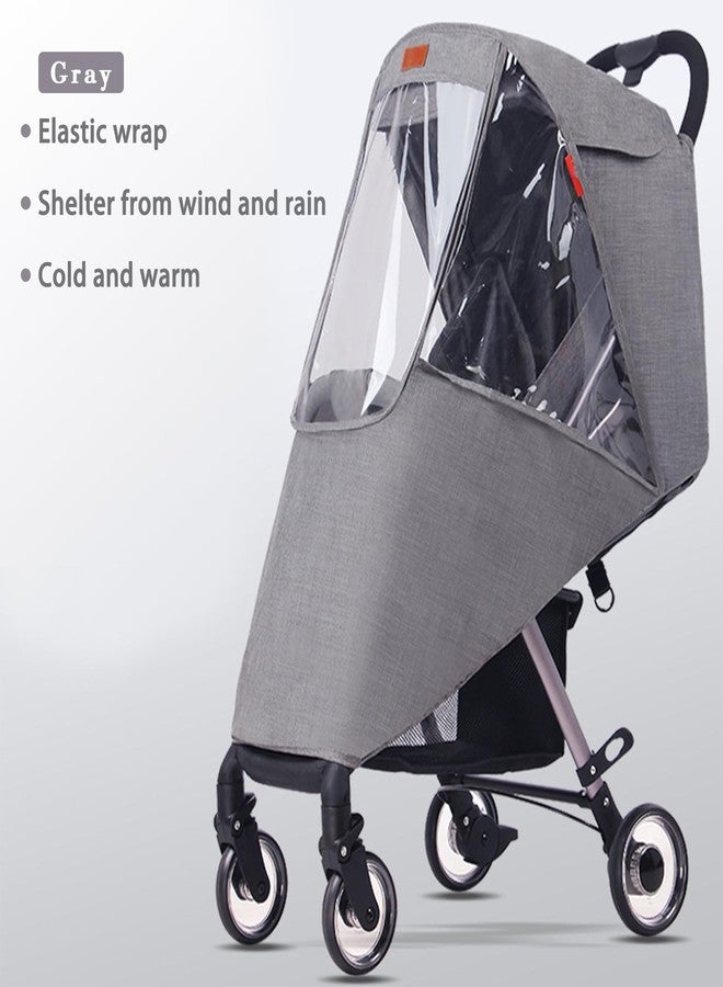 IBLUELOVER Stroller Rain Cover Baby Travel Weather Shield Universal Stroller Cover with Viewing Window for Dust Rain Snow Weather - Image 2