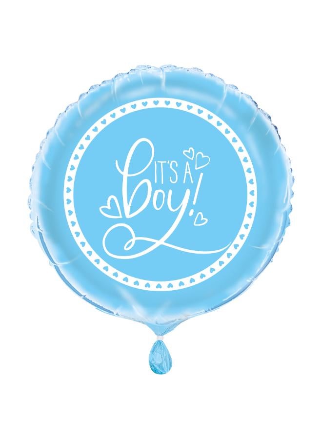 Unique 18" Blue Hearts Foil Balloons - Image 1