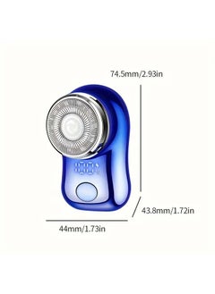 Generic Small  Rechargeable  Mini Electric Shaver Efficient Shaving Dual Ring Blade Net Intelligent Digital Display, Detachable Blade Head, Easy Cleaning Type-C High-speed Charging Worry Free Boarding  - Image 5