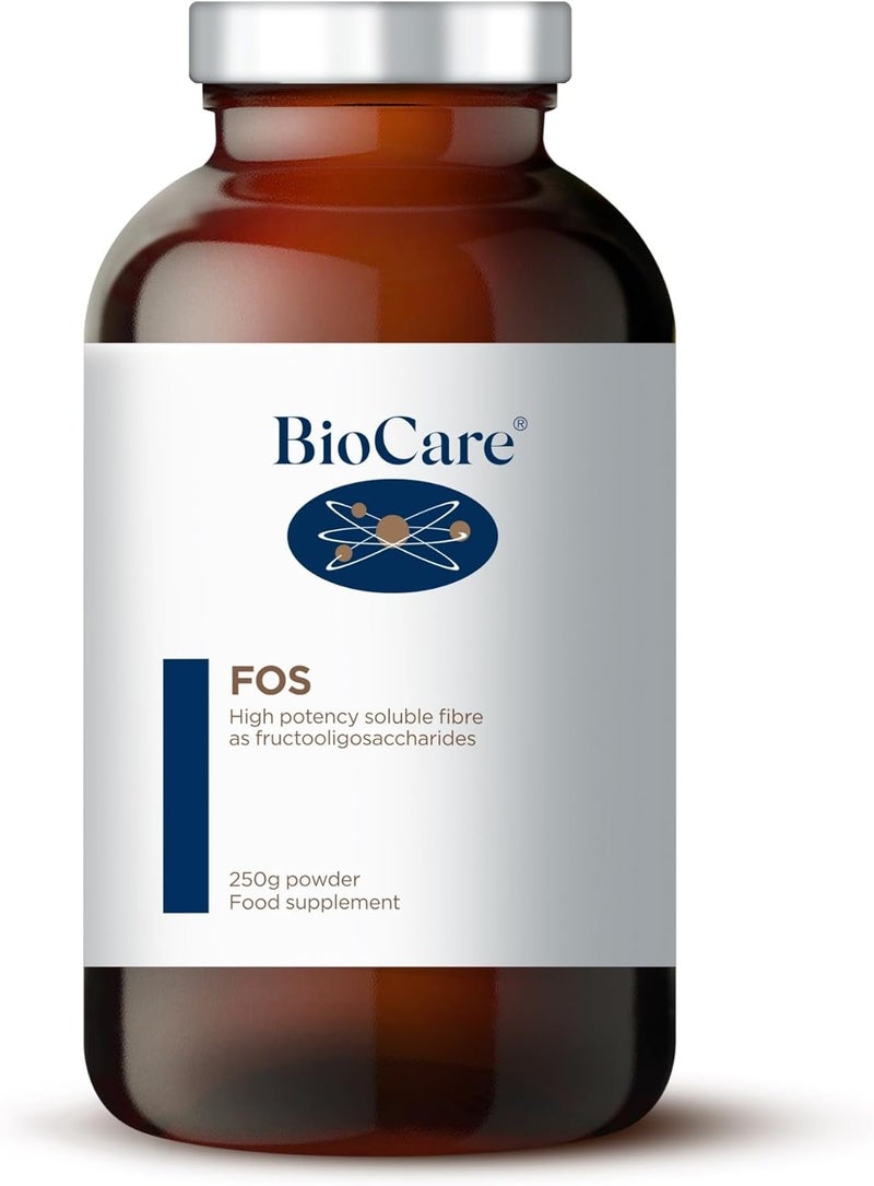 BioCare FOS High Potency Soluble Fibre Derived from Chicory for Healthy Balance of Beneficial Bacteria and Gut Function 250g - Image 1