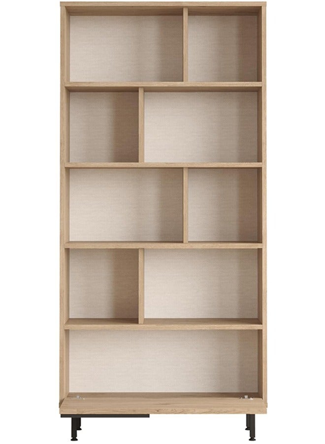 Home Canvas Ocean Book Case Oak - Image 3